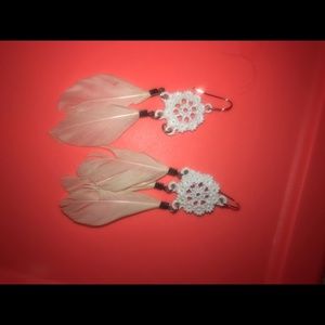 Feather earrings